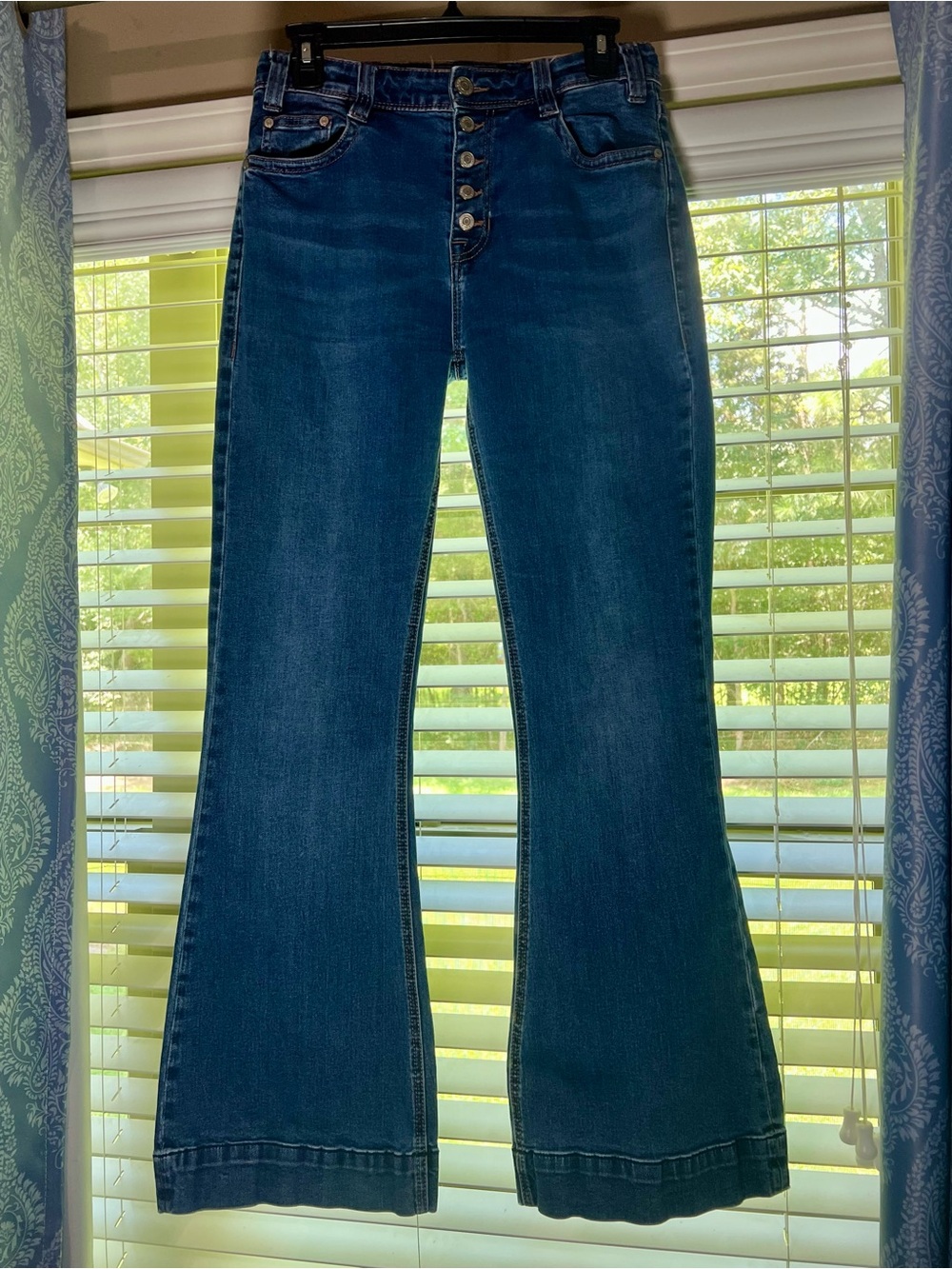 Rock & Roll Cowgirl High Rise Trouser Jeans 29x32 Light Wash